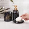 Bathroom Supplies Marble Pattern Five Piece Set view 3