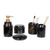 Bathroom Supplies Marble Pattern Five Piece Set view 4