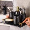 Ceramic Bathroom Five Piece Wash Set view 3