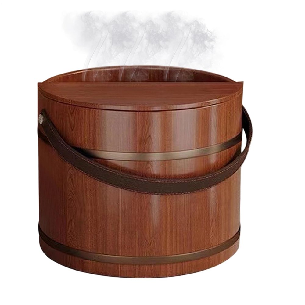 Basin for Soaking Feet - Massaging Aesthetic,Wooden Foot Bath Bucket,for Sauna Laundry Home Hands Washing Bathroom Bedroom Dorm Apartment Spa Center
