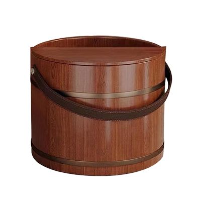 Basin for Soaking Feet,Massaging Reusable with Lid - Wooden Foot Bath Bucket,for Sauna Laundry Home Hands Washing Bathroom Bedroom Dorm Apartment Spa Center
