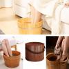 Basin for Soaking Feet,Massaging Reusable with Lid - Wooden Foot Bath Bucket,for Sauna Laundry Home Hands Washing Bathroom Bedroom Dorm Apartment Spa Center view 4