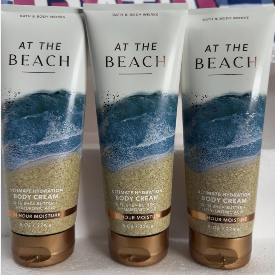 3 AT THE BEACH cream Ultimate Hydration Bath Body Cream 8 fl oz