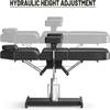 DeerDean Hydraulic Tattoo Bed & Esthetician Chair- 360 Swivel, Adjustable Spa & Facial Treatment Bed for Tattoo & Lash (Black) view 4