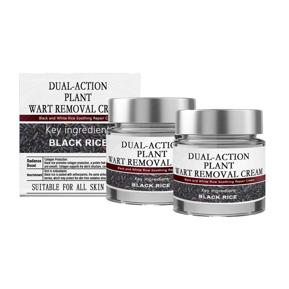 KeraErase Dual-Action Renewal Cream, Black and White Rice Soothing Repair cream, Natural Body Serum Suitable for All Skin Types. 2pcs