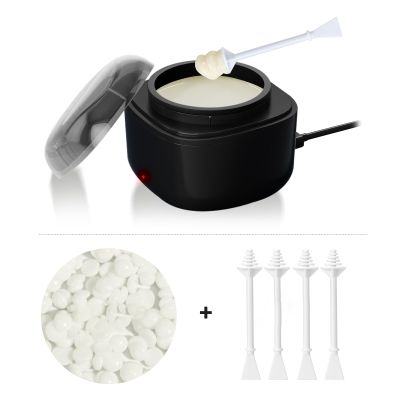 Nose Wax Kit Men, Nose Ear Hair Waxing Kit with 100g Wax, 60 Sticks, Nose Ear Hair Removal Kit, USB Fast Heat, Smart Constant Temp, Upgraded Size