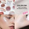 Highlighter Makeup Palette for Blush, Contour, Shadow, Face or Eye Makeup, Shimmer Glow, Creamy Mousse Pressed Powder, Intensely Pigmented, Glitter Sparkling, B03-01# Silver Pearl view 2