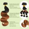 Ombre Burgundy Water Wave Bundles 18 20 22 inch Ombre Bundles Human Hair Brazilian Hair Wine Red Virgin Hair Weave for Women Black Ombre Burgundy#T1B/BURG) view 3