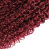 Dark Burgundy Human Hair Bundles Curly Wave 18 20 22 Inch Color 99j# Bundles Human Hair Burgundy 100G Per Bundle 300g Total Unprocessed Brazilian Virgin view 4