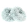 SHOWERORO 2pcs Faux Fur Hair Scrunchies Elastic Ponytail Holders Soft Fluffy Hair Rings for Women Winter Pretty in Mint Green view 1