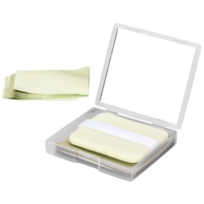 HINTRMENT Tea Extract Oil Blotting Sheets for Face Lightweight Portable Facial Oil Absorbing Paper with Refills Thin Uniform Texture Controls Shine and Reduces Pores for Men and Women