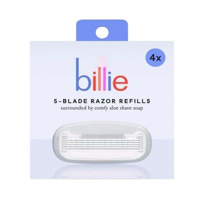 B'ilie Womens Razor 5-Blade Razor Cartridge Refills, Nickel-Free with Alo 4 Ct (pack of 1)