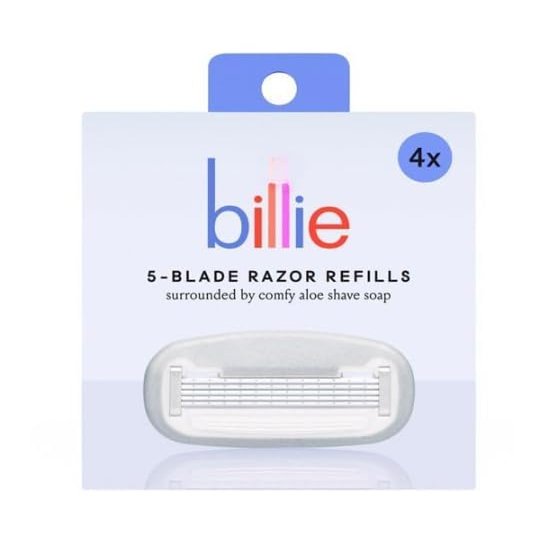 B'ilie Womens Razor 5-Blade Razor Cartridge Refills, Nickel-Free with Alo 4 Ct (pack of 1)