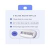 B'ilie Womens Razor 5-Blade Razor Cartridge Refills, Nickel-Free with Alo 4 Ct (pack of 1) view 2