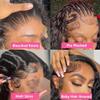 13x6 Deep Wave Lace Front Wigs Human Hair 200 Density 13x6 HD Transparent Frontal Wigs Human Hair for Women Deep Curly Glueless Wigs Human Hair Pre Plucked with Baby Hair Natural Black 26 Inch view 4