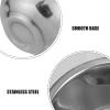 Abaodam Double Layer Stainless Steel Shaving Foam Bowl for Men Travel Compact Soap Foaming Dish with Polished Finish Ergonomic Handle Easy to Clean Shaving Accessories view 3