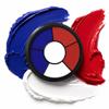 BOBISUKA Red White Blue Face & Body Paint 6 Colors Cream Washable Face Paint for Patriotic Pride, 4th of July, USA Flag, Independence Day Easy to Blend, High Pigment & Long Lasting view 2