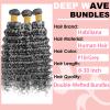 Grey Human Hair Bundles 18 20 22 Inch Deep Wave Bundles 12A Human Hair 100% Unprocessed Brazilian Virgin Hair Quick Weave Extensions P1B/Grey for Women view 3