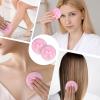 2 PCS Dusting Powder Puff, 3.4 Inch Soft Dusting Puffs Large Fluffy Powder Puff, Washable Reusable, Big Fluffy Puffs for Women Makeup Face Body(Pink+pink) view 4