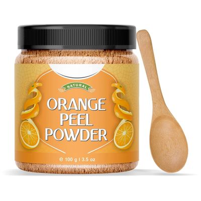 MA Orange Peel Powder for Face Pack with Vitamin C & Cruelty-Free, Vegan Formula for Wooden Spoon - 100g | 3.5 Oz
