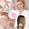2 PCS Dusting Powder Puff, 3.4 Inch Soft Dusting Puffs Large Fluffy Powder Puff, Washable Reusable, Big Fluffy Puffs for Women Makeup Face Body(White+Pink) view 4