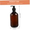 IOBIDDYS 3pcs Refillable Shampoo Dispenser Bottles Pet Pump Bottles for Hand Soap Lotion Shower Gel Bathroom Container with Non-Slip Base and Design view 2