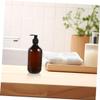 IOBIDDYS 3pcs Refillable Shampoo Dispenser Bottles Pet Pump Bottles for Hand Soap Lotion Shower Gel Bathroom Container with Non-Slip Base and Design view 4