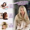 BARSDAR 20 Inch Synthetic Layered Wavy Dirty Blonde Clip in Hair Extensions view 4