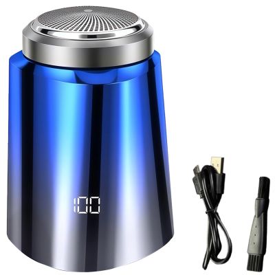 Tressify Rechargeable Electric Shaver, Type-C Mini Portable, Men Women Razor, IPX6 Waterproof, Display LED, Steel Cutter, for Face Body Grooming Ideal