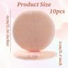 10 Pcs Foundation Puff, Setting Puff 2.3'' Cotton Velour Face Makeup Compact Makeup Sponge Cushion Puffs Loose Make Up Sponges for Foundation Setting view 2