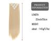 ALLUREMOUR Synthetic Straight Hair Extensions, Hair Clip Extensions, Clip Extensions ALLUREMOUR(6H613) view 2