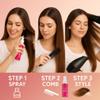 NEW Heat Protectant Spray for Natural and Curly Hair  Mongongo Oil Styling Mist 4oz | Protects from Heat Damage, Adds Shine, Frizz Control & Lightweight Moisture view 3