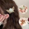 Flying Butterfly Hairpin, Moving Butterfly Hair Clips, Hair Clips for Girls, Cute Glitter Rhinestones Barrettes for Women (Green) view 2