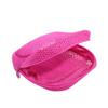 Portable Compact Mesh Makeup Bag Women Travel Mini Cute Toiletry Purse Multi-Purpose Sanitary Lipstick Pouch(Rose Red) view 2