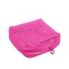 Portable Compact Mesh Makeup Bag Women Travel Mini Cute Toiletry Purse Multi-Purpose Sanitary Lipstick Pouch(Rose Red) view 4