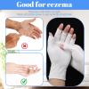 3 Pairs White Moisturizing Gloves - Fingerless Design Cotton Gloves for Dry Hands Sleeping Overnight, Open Fingertips Glove for Women, Touchscreen Moisture Hand Wrap view 3