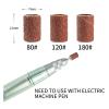 100pcs Nail Drill Bits Sanding Bands for Nail Drill File Grinder Sander Band Set(180grit 100pcspurple) view 3
