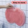 Acmefun Saker Shower Foot & Back Scrubber,Soft Bristle Bath Foot Scrubber  Detachable Massage Mat with Secure Grip, Hanging Hole for Easy Storage (Brown) view 2