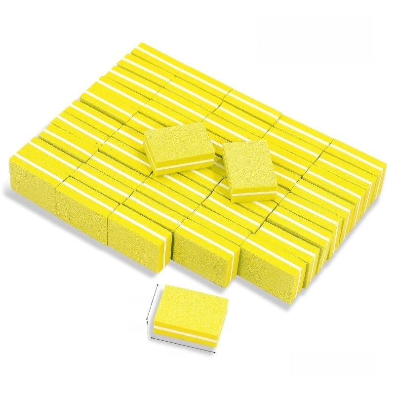 SAGEBIO Nail Buffer Sponge Mini Square Block Professional Nail File Sanding Blocks for Manicure Care,01