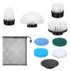 Ckhoid Electric Spin Scrubber Replacement Brush Heads, 8 Pack Cordless Spin Scrubber Brush Replaceable Heads with Base and Storage Bag, Rotatable Cleaning Brushes for Household Bathroom Floor Tile Car view 1