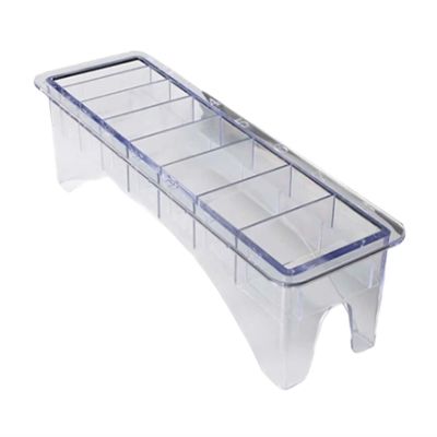 1PC 8/10grid Hair Clipper Electric Storage Box, Ultimate Grid Hair Clipper Storage, Hair Salon Tool Box(White 8grids)