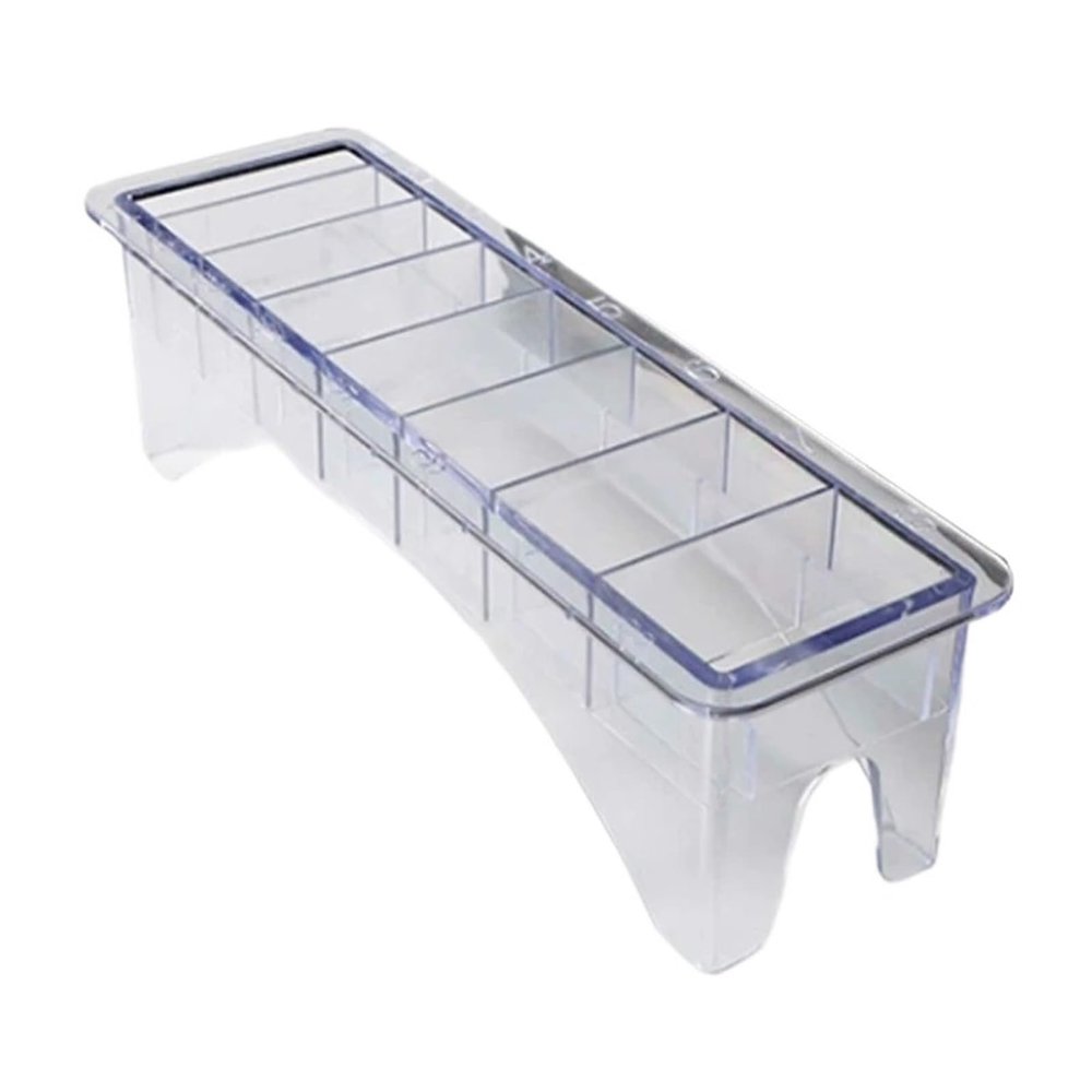 1PC 8/10grid Hair Clipper Electric Storage Box, Ultimate Grid Hair Clipper Storage, Hair Salon Tool Box(White 8grids)