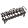 1PC 8/10grid Hair Clipper Electric Storage Box, Ultimate Grid Hair Clipper Storage, Hair Salon Tool Box(White 8grids) view 3