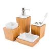 Ceramic Bathroom Set Four Piece Square Wash Combination Hotel Home Decoration view 1