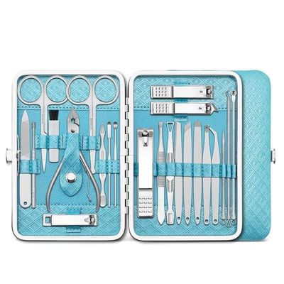 23p Manicure Sets Complete Nail Stretching Kit Manicura Accesorios Clipper Pedicure Tools