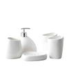 White Porcelain Sanitary Ware Five-piece Suite Hotel Bathroom Toiletries Gargle Cup view 1
