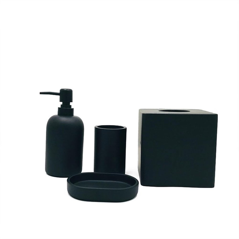 Resin Bathroom Set Matte Finishing Accessories Furnishing Hotel Toiletries Kit Decoration