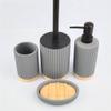 Nordic Sanitary Wash Set Hotel Resin Home Bathroom 4 Piece Decoration view 2