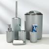 Plastic Bathroom Supplies Six-piece Set Gargle Brush Teeth Rack Soap Box Storage view 3