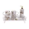 Ceramic Bathroom Kit Toiletries Set Mouthwash Cup Supplies Gifts view 1